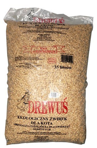 Drewuś 35L (15kg) żwir drewniany Drewuś 35L (15kg) żwir drewniany