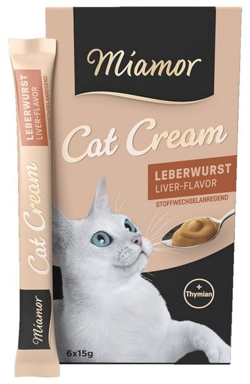Miamor Cat Confect Leberwurst Cream 6x15g Miamor Cat Confect Leberwurst Cream 6x15g