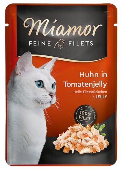 Miamor Feine Filets Kurczak & Galaretka pomidorowa saszetka 100g Miamor Feine Filets Kurczak & Galaretka pomidorowa saszetka 100g