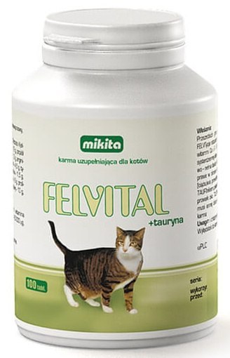 Mikita Felvital + Tauryna 100 tabletek Mikita Felvital + Tauryna 100 tabletek