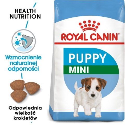Royal Canin Mini Puppy karma sucha dla szczeniąt, od 2 do 10 miesiąca życia, ras małych 800g Royal Canin Mini Puppy karma sucha dla szczeniąt, od 2 do 10 miesiąca życia, ras małych 800g