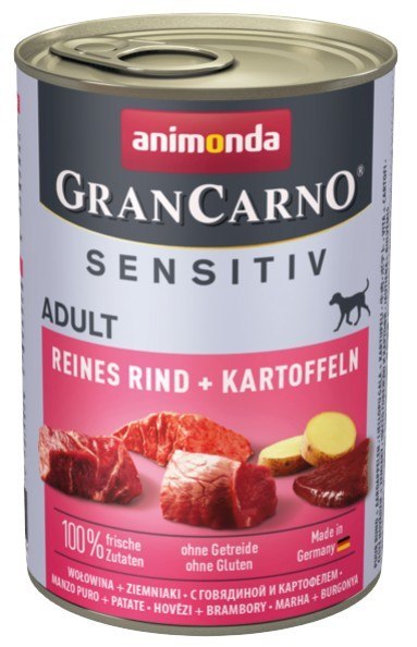 Animonda GranCarno Sensitiv Wołowina + ziemniaki puszka 400g Animonda GranCarno Sensitiv Wołowina + ziemniaki puszka 400g