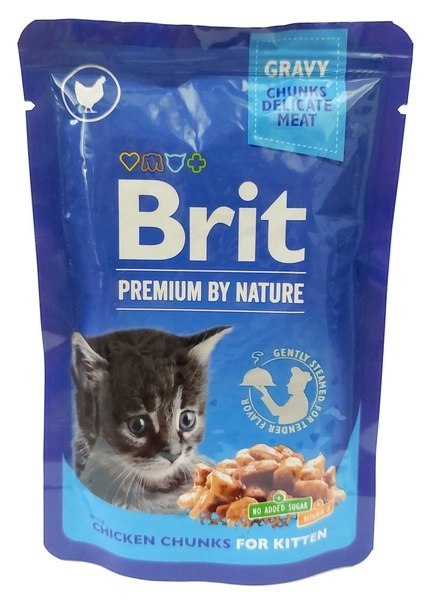 Brit Premium Cat Kitten Kurczak saszetka 100g Brit Premium Cat Kitten Kurczak saszetka 100g