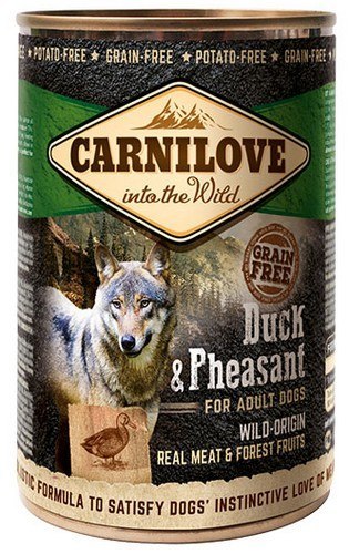 Carnilove Dog Wild Meat Duck & Pheasant Adult - kaczka i bażant puszka 400g Carnilove Dog Wild Meat Duck & Pheasant Adult - kaczka i bażant puszka 400g