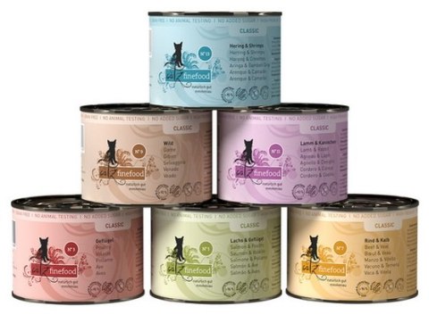 Catz Finefood Classic Collection I puszki multipack N.03-13 6x200g Catz Finefood Classic Collection I puszki multipack N.03-13 6x200g