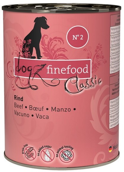 Dogz Finefood Classic N.02 Wołowina puszka 400g Dogz Finefood Classic N.02 Wołowina puszka 400g