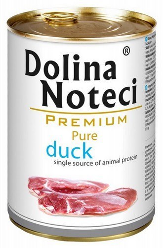 Dolina Noteci Premium Pies Pure Kaczka puszka 400g Dolina Noteci Premium Pies Pure Kaczka puszka 400g