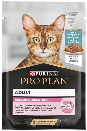 Purina Pro Plan Cat Delicate ryba oceaniczna saszetka 85g Purina Pro Plan Cat Delicate ryba oceaniczna saszetka 85g