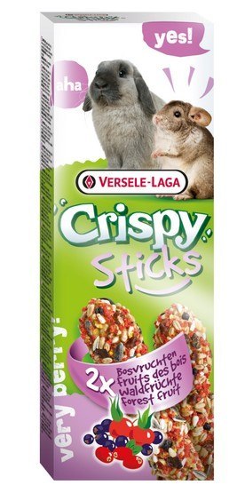 Versele-Laga Crispy Sticks Rabbit & Chinchilla Forest Fruits - kolby dla królików i szynszyli z leśnymi owocami 110g Versele-Laga Crispy Sticks Rabbit & Chinchilla Forest Fruits - kolby dla królików i szynszyli z leśnymi owocami 110g