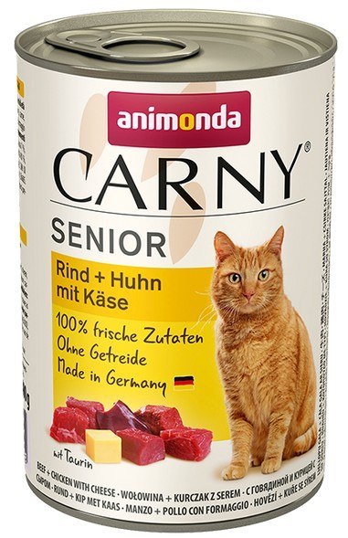 Animonda Carny Senior Wołowina, Kurczak + Ser puszka 400g Animonda Carny Senior Wołowina, Kurczak + Ser puszka 400g