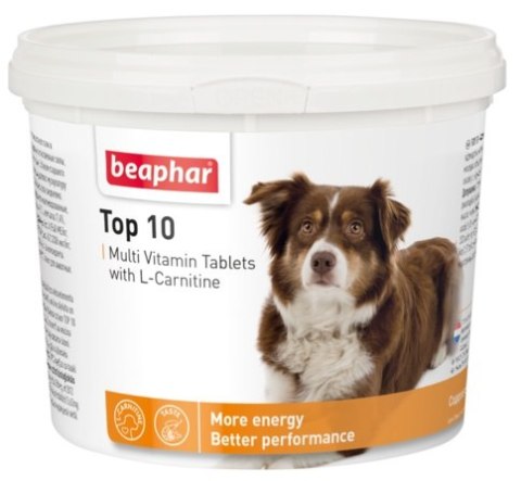 Beaphar TOP 10 Dog - preparat witaminowy z L-karnityną dla psa 750tabl. Beaphar TOP 10 Dog - preparat witaminowy z L-karnityną dla psa 750tabl.