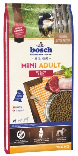 Bosch Mini Adult Lamm & Reis - Jagnięcina i ryż 15kg Bosch Mini Adult Lamm & Reis - Jagnięcina i ryż 15kg