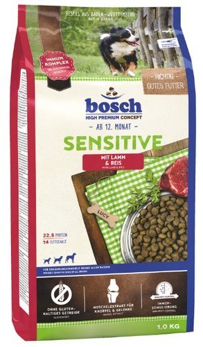 Bosch Sensitive Adult Lamb & Rice 1kg Bosch Sensitive Adult Lamb & Rice 1kg