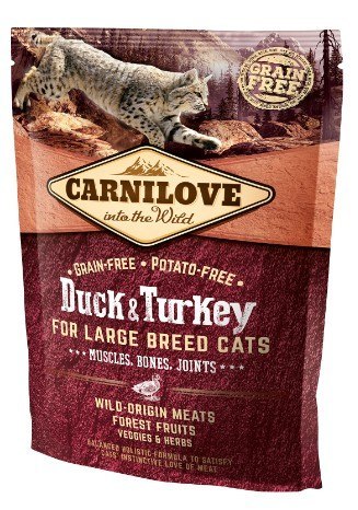 Carnilove Cat Duck & Turkey for Large Breed - kaczka i indyk 400g Carnilove Cat Duck & Turkey for Large Breed - kaczka i indyk 400g