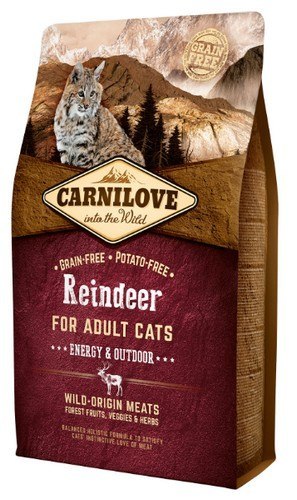 Carnilove Cat Reindeer Energy & Outdoor - renifer 2kg Carnilove Cat Reindeer Energy & Outdoor - renifer 2kg