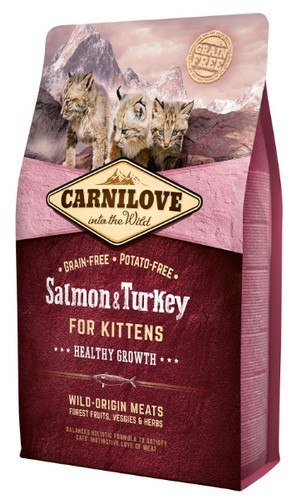 Carnilove Cat Salmon & Turkey for Kittens - łosoś i indyk 2kg Carnilove Cat Salmon & Turkey for Kittens - łosoś i indyk 2kg