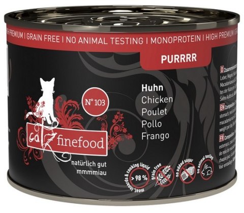 Catz Finefood Purrrr N.103 Drób puszka 200g Catz Finefood Purrrr N.103 Drób puszka 200g
