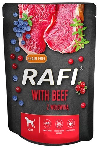 Rafi Pies Wołowina saszetka 300g Rafi Pies Wołowina saszetka 300g
