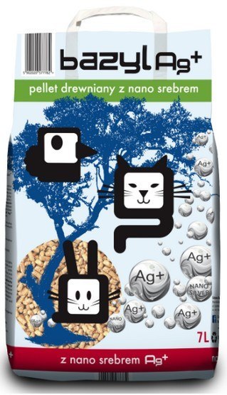 Bazyl Ag+ Pellet drewniany 7L Bazyl Ag+ Pellet drewniany 7L