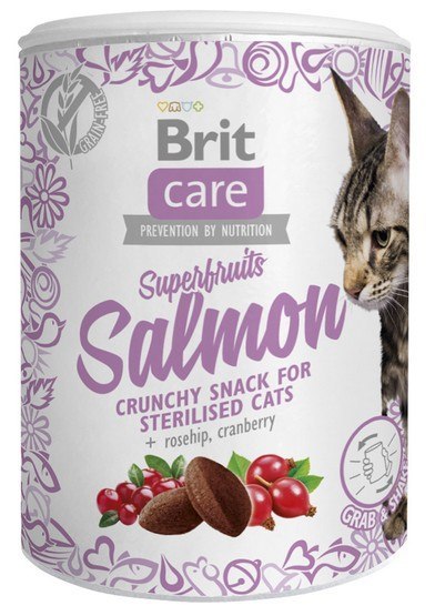 Brit Care Cat Snack Superfruits Salmon 100g Brit Care Cat Snack Superfruits Salmon 100g