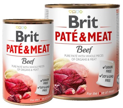 Brit Pate & Meat Dog Beef puszka 800g Brit Pate & Meat Dog Beef puszka 800g