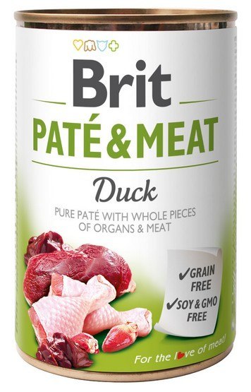 Brit Pate & Meat Dog Duck puszka 400g Brit Pate & Meat Dog Duck puszka 400g
