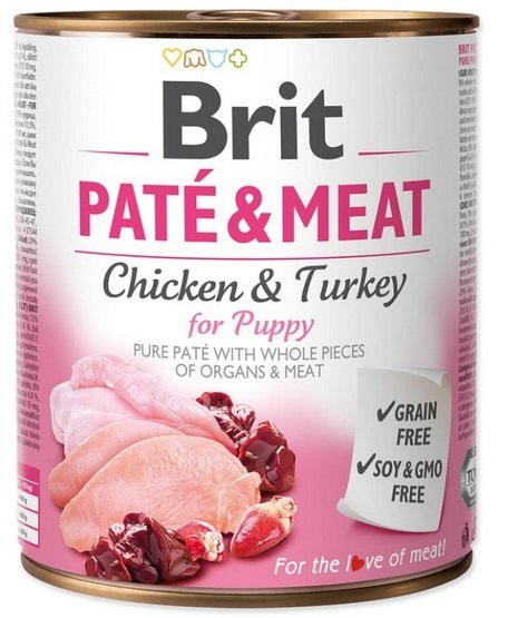 Brit Pate & Meat Dog Puppy puszka 800g Brit Pate & Meat Dog Puppy puszka 800g