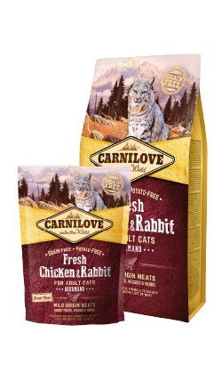 Carnilove Cat Fresh Chicken & Rabbit Gourmand - kurczak i królik 400g Carnilove Cat Fresh Chicken & Rabbit Gourmand - kurczak i królik 400g