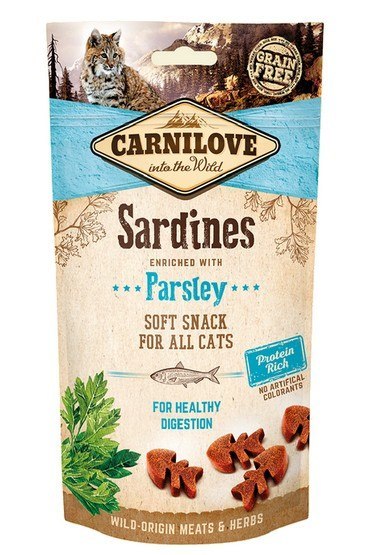 Carnilove Cat Snack Fresh Soft Sardine+Parsley 50g Carnilove Cat Snack Fresh Soft Sardine+Parsley 50g