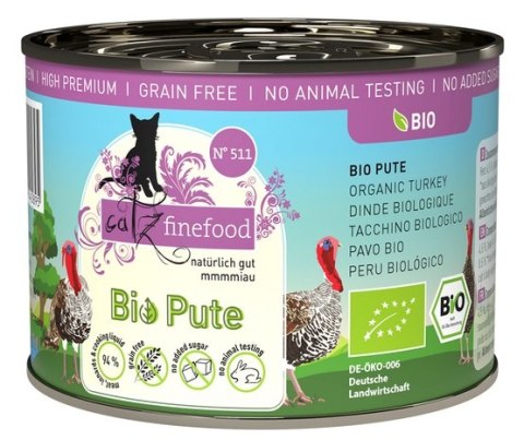 Catz Finefood Bio N.511 Indyk puszka 200g Catz Finefood Bio N.511 Indyk puszka 200g