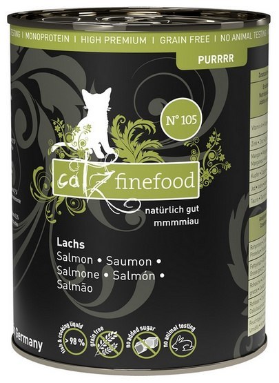 Catz Finefood Purrrr N.105 Łosoś puszka 375g Catz Finefood Purrrr N.105 Łosoś puszka 375g