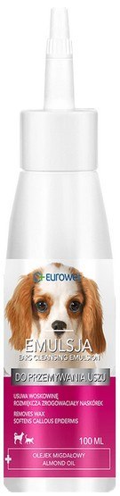 Eurowet Płyn do przemywania uszu dla psów i kotów 100ml Eurowet Płyn do przemywania uszu dla psów i kotów 100ml