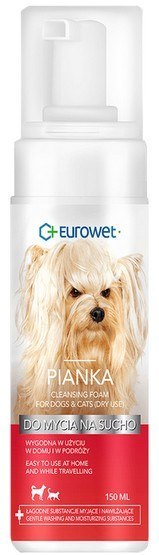 Eurowet Szampon do mycia na sucho - pianka 150ml Eurowet Szampon do mycia na sucho - pianka 150ml
