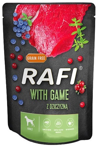 Rafi Pies Dziczyzna saszetka 300g Rafi Pies Dziczyzna saszetka 300g