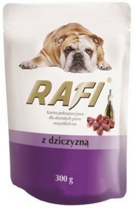 Rafi Pies Dziczyzna saszetka 300g Rafi Pies Dziczyzna saszetka 300g