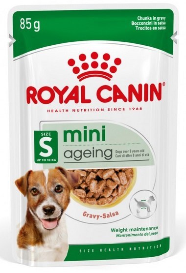 Royal Canin Mini Ageing karma mokra w sosie dla psów dojrzałych po 8 roku życia, ras małych saszetka 85g Royal Canin Mini Ageing karma mokra w sosie dla psów dojrzałych po 8 roku życia, ras małych saszetka 85g