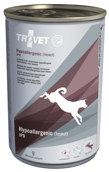Trovet IPD Hypoallergenic Insects dla psa puszka 400g Trovet IPD Hypoallergenic Insects dla psa puszka 400g