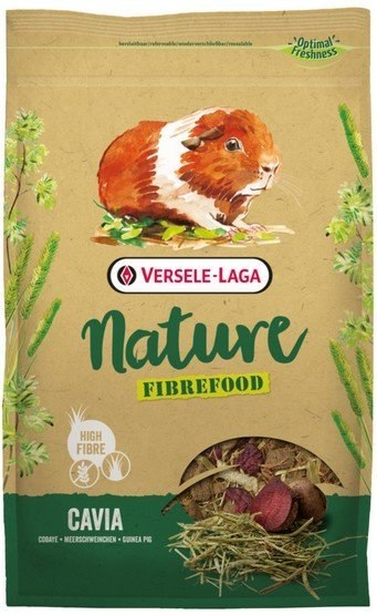 Versele-Laga Fibrefood Cavia Nature wysokobłonnikowy pokarm dla świnki morskiej 1kg Versele-Laga Fibrefood Cavia Nature wysokobłonnikowy pokarm dla świnki morskiej 1kg