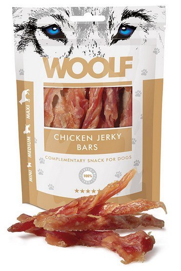 Woolf Chicken Jerky Bars 100g Woolf Chicken Jerky Bars 100g
