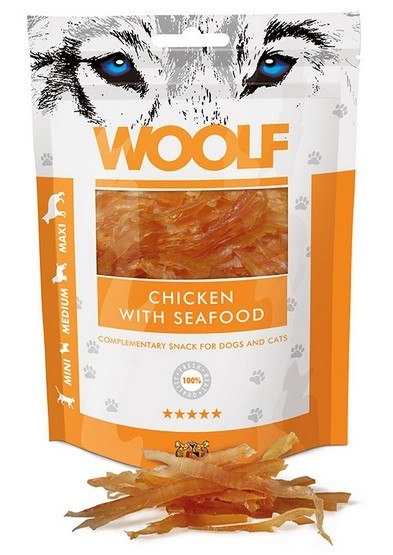 Woolf Chicken With Seafood 100g Woolf Chicken With Seafood 100g