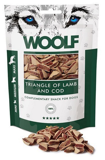 Woolf Lamb & COD Triangle 100g Woolf Lamb & COD Triangle 100g