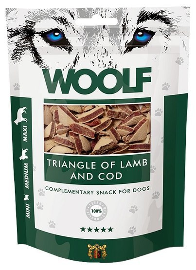 Woolf Lamb & COD Triangle 100g Woolf Lamb & COD Triangle 100g