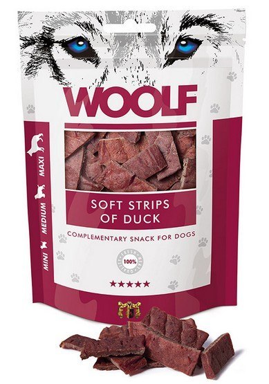 Woolf Soft Strips of Duck 100g Woolf Soft Strips of Duck 100g