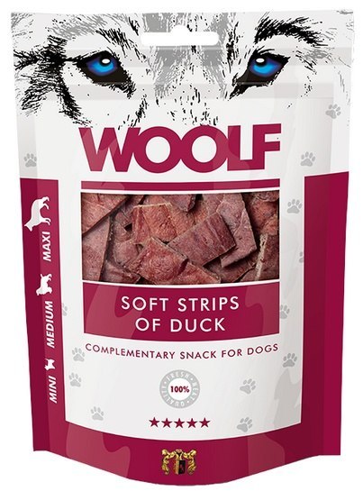 Woolf Soft Strips of Duck 100g Woolf Soft Strips of Duck 100g