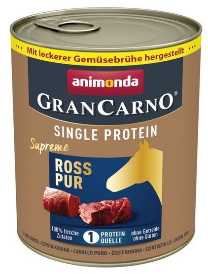 Animonda GranCarno Single Protein Konina puszka 800g Animonda GranCarno Single Protein Konina puszka 800g
