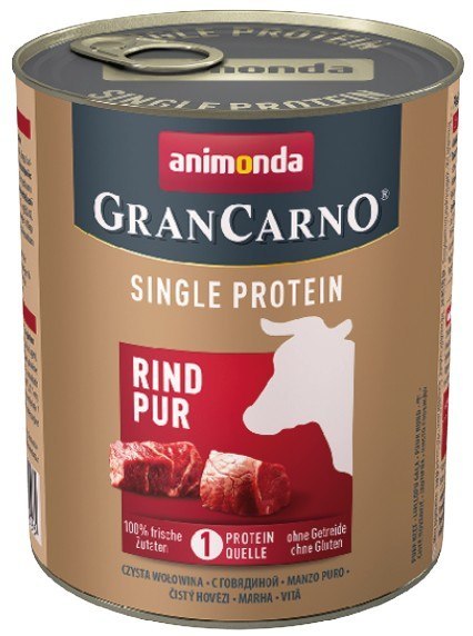Animonda GranCarno Single Protein Wołowina puszka 800g Animonda GranCarno Single Protein Wołowina puszka 800g