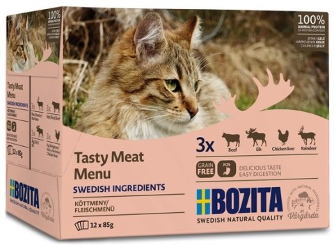 Bozita Cat Multibox z mięsem w galaretce saszetki 12x85g Bozita Cat Multibox z mięsem w galaretce saszetki 12x85g