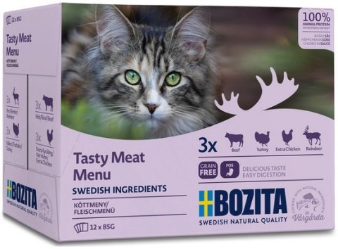 Bozita Cat Multibox z mięsem w sosie saszetki 12x85g Bozita Cat Multibox z mięsem w sosie saszetki 12x85g