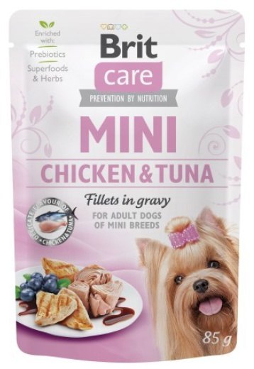 Brit Care Dog Mini Chicken & Tuna saszetka 85g Brit Care Dog Mini Chicken & Tuna saszetka 85g