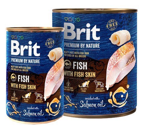 Brit Premium By Nature Fish & Fish Skin puszka 400g Brit Premium By Nature Fish & Fish Skin puszka 400g